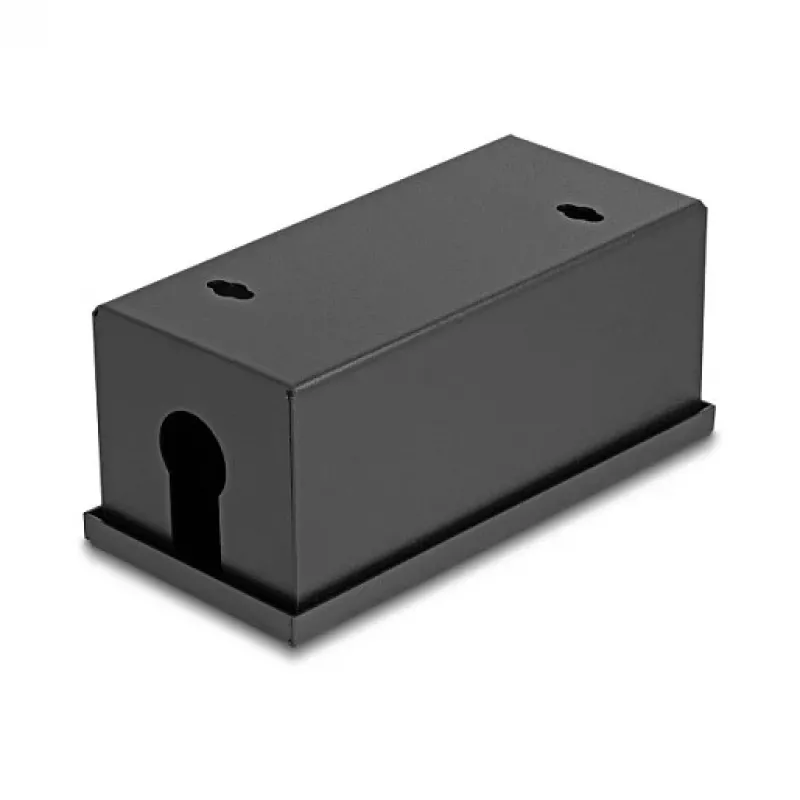 Jaotuskarp DELOCK Easy 45 moodulihoidik lauale või seinale paigaldamiseks, metallist, must, 2x22.5x45 mm või 1x45x45 mm