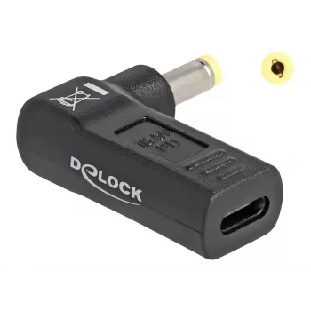 DeLOCK Adapter USB USB-C emane HP 4,8 x 1,7 mm isane 90° nurga all