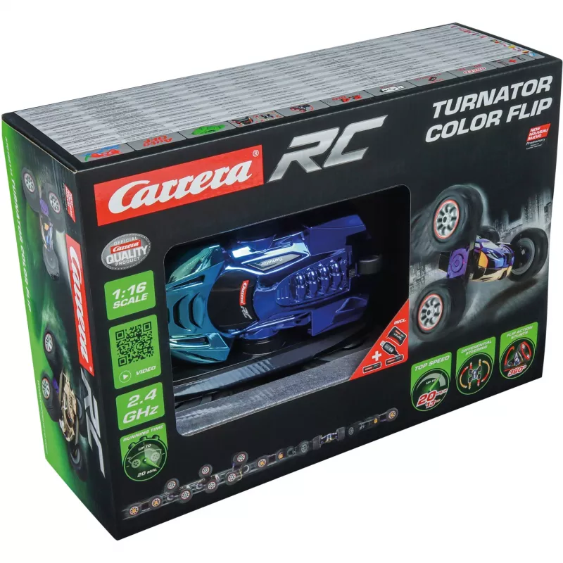 CARRERA RC Turnator Colo r Flip trikiga auto
