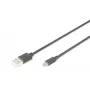 Assmann USB 2.0 ühenduskaabel. A-tüüp - micro B M/M. 3,0m. USB 2.0 ühilduv. UL. must (AK-300110-030-S)