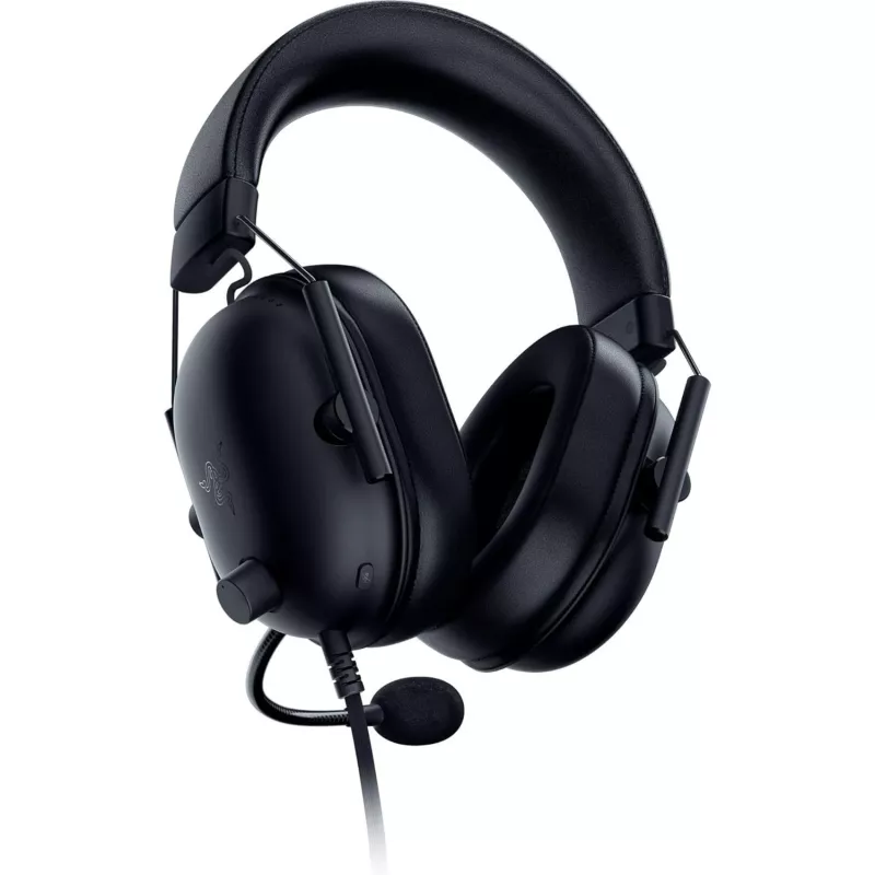 Juhtmega mänguri peakomplekt Razer MustShark V2 X — binauraalne, 3,5 mm, 32 Ω, 12–28000 Hz, poommikrofon -42 dB, 270 g