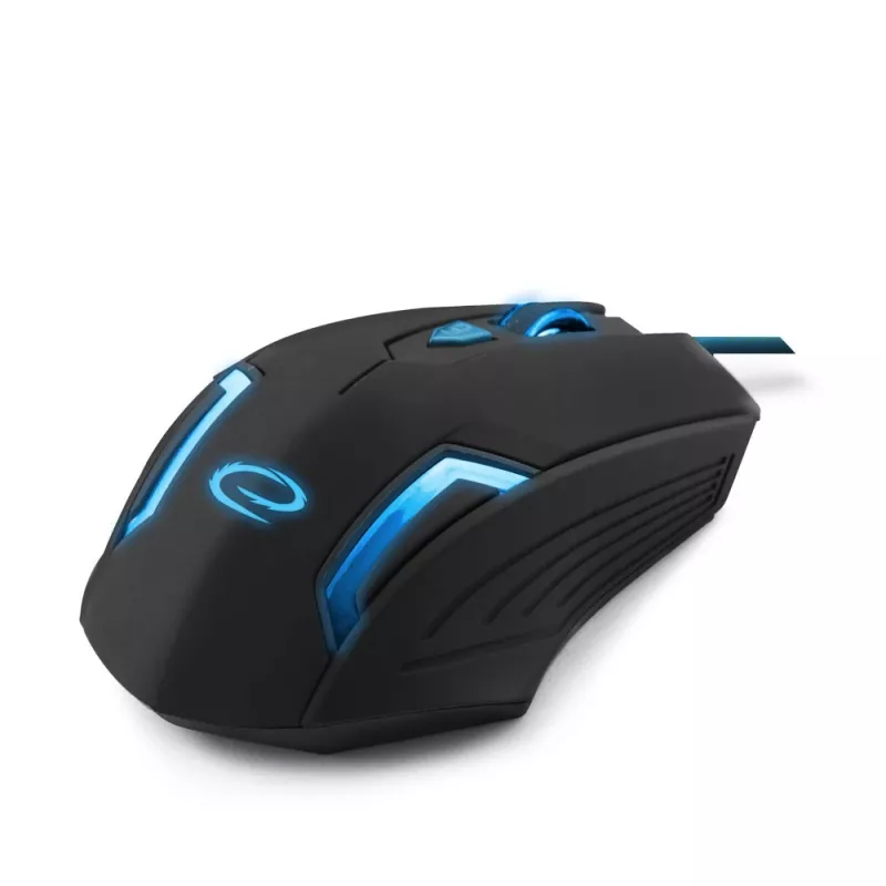 Esperanza MX205 FIGHTER - Hiir - USB - Sinine - Hiiri - Optiline - 6 nuppu - Must