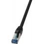 Võrgukaabel LogiLink CQ6095S RJ-45 Cat6a 10 m Must