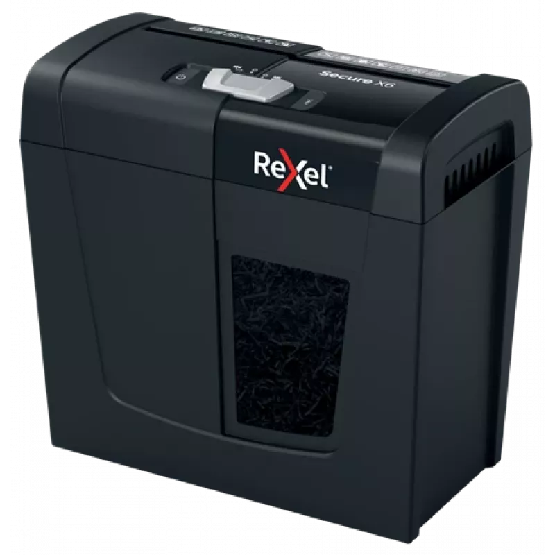 Rexel Secure X6 ristlõikega paberipurustaja P4, ristlõikamine, 4 x 40 mm, 10 L, 100 lehte, 68 dB, 6 lehte