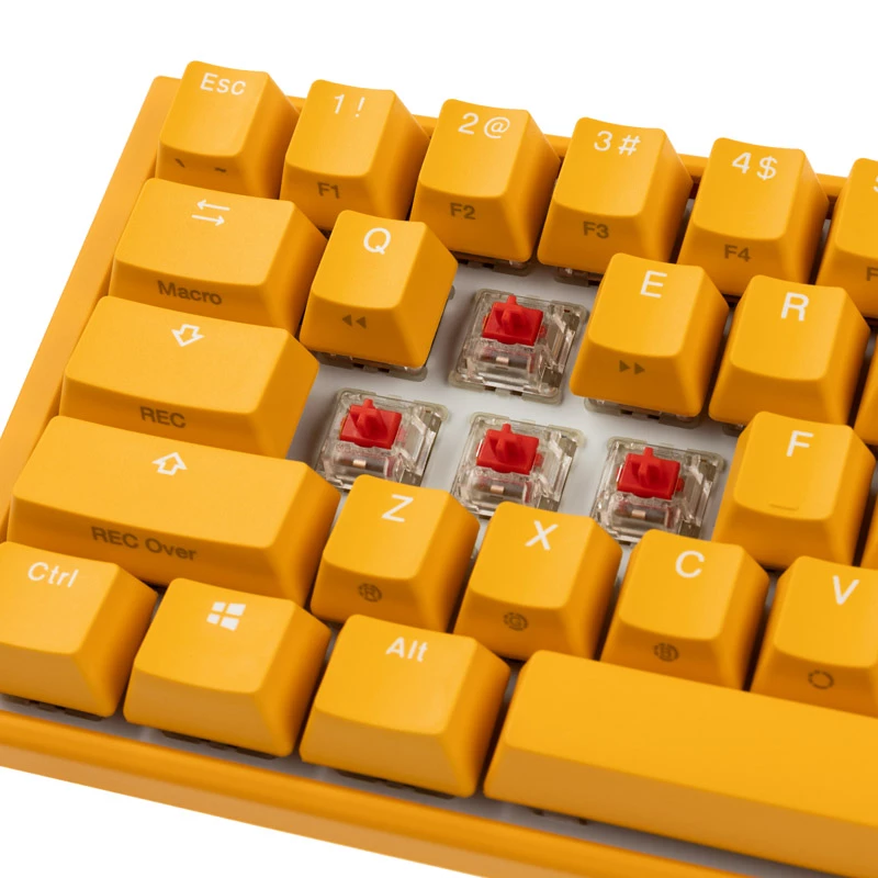 Ducky One 3 kollane SF klaviatuur mängimiseks USB QWERTY USA inglise