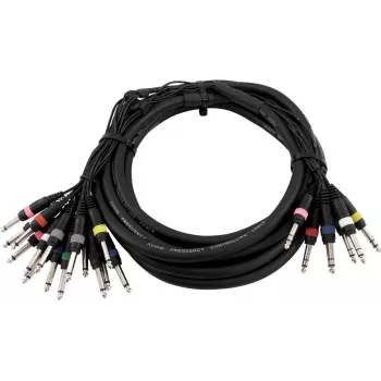 Audio snake kaabel Omnitronic 8xJack to 16xJack mono 15 m