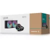 Vedelikjahutuskomplekt DeepCool LQ240 — 240 mm radiaator, 2×120 mm PWM ventilaatorit, RGB, toru 41 cm, alumiiniumradiaator, must