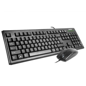 A4Tech KM-72620D - klaviatuuri ja hiire komplekt - USB - US - must
