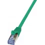 Võrgukaabel LogiLink 10m Cat.6A RJ-45 S/FTP 10G roheline