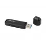 Kaardilugeja NATEC Scarab 2 USB 3.2 Gen 1 Type-A — MicroSD/SD tugi, 5000 Mbit/s, must