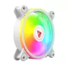 SAVIO FAN-01 Valge 4-pakk 120 mm ARGB ventilaator koos kontrolleri ja kaugjuhtimispuldiga