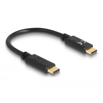 DeLOCK USB USB-C laadimiskaabel 15 cm PD 5 A E-Markeriga