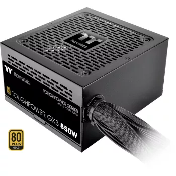 Thermaltake ToughPower GX3 - Toiteplokk (sisemine) - ATX12V 3,0 - EPS12V - 80 PLUS Gold - AC 100-240 V - 850 W - Must (PS-TPD-0850NNFAGE-3)