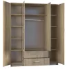 Riidekapp Topeshop ROMANA 160 SON 11 riiulit 4 ust tamm