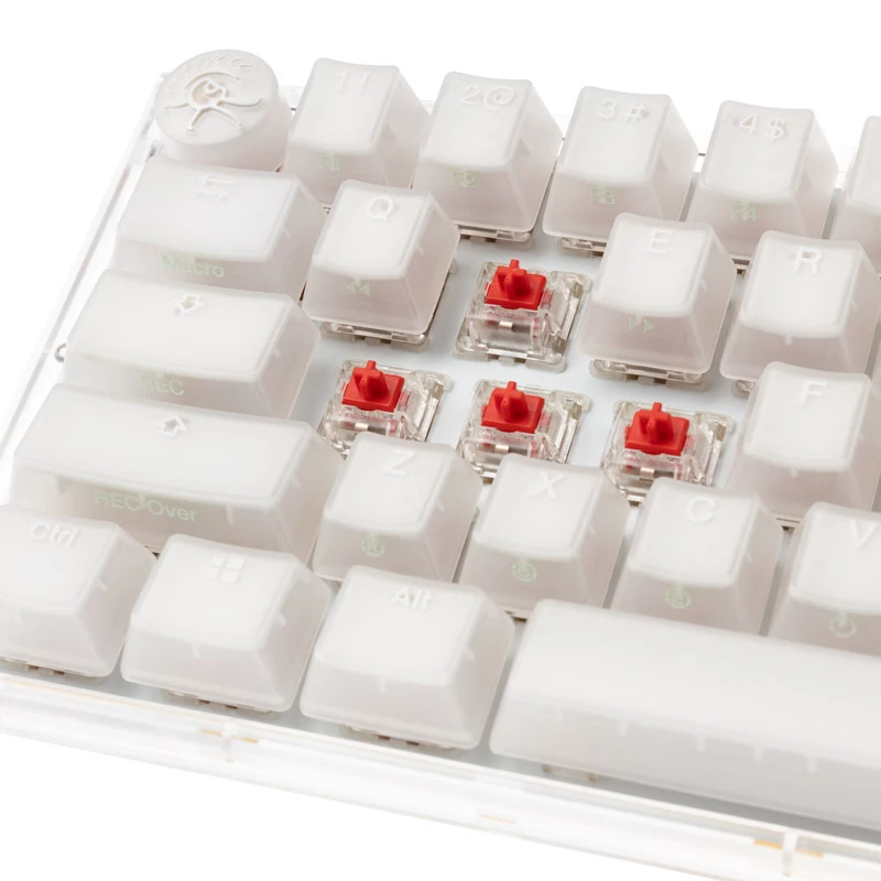 Ducky One 3 Aura Valge Mini klaviatuur Gaming USB QWERTY US International