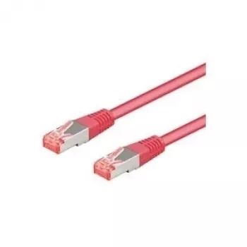 Wentronic Goobay CAT 6a paigalduskaabel, S/FTP (PiMF), magenta, 3 m – LSZH halogeenivaba, vask (93784)