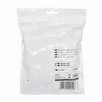 TB MM DVI 24+1 kaabel 1,8 m, must, kuldne (AKTBXVD24DVI18B)