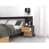 Topeshop W2 ANTRACYT/ARTISAN nightstand/Öökapp 2 sahtel(s) antratsiit, tamm