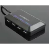 USB-jaotur GEMBIRD ACT-HUB3C-4P — USB 3.2 Gen 1 Type-A host 4 × USB 3.2 Gen 1 USB-C jaoks, 5000 Mbit/s, must