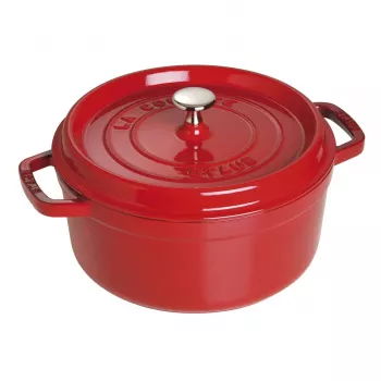 Ühe panniga Staub Cocotte 24 cm Cherry