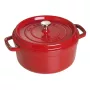 Ühe panniga Staub Cocotte 24 cm Cherry