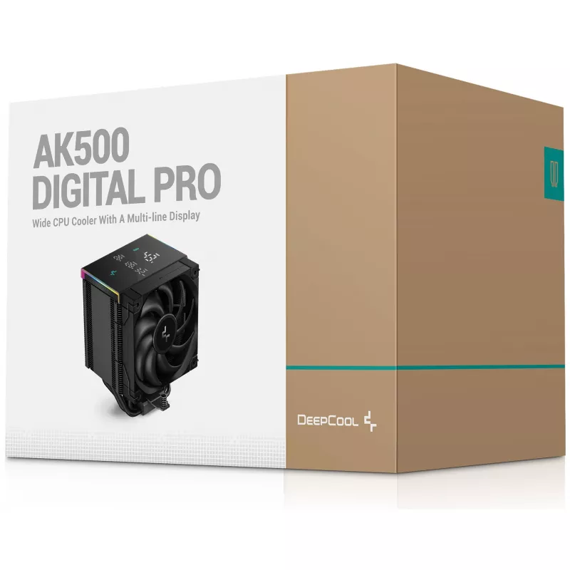 Õhkjahuti DeepCool AK500 Digital Pro 12 cm Must Fluid Dynamic Bearing