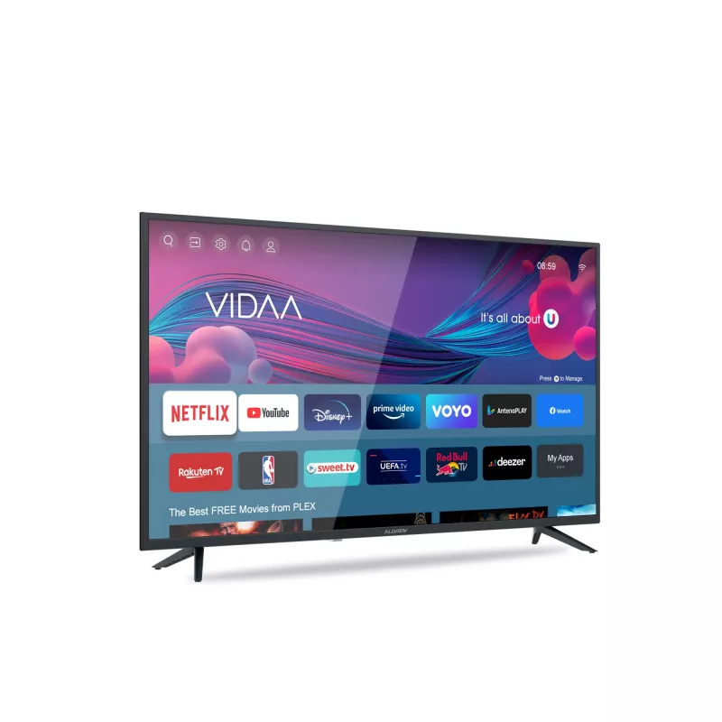Televiisor Allview 43iPlay6000-F, 108 cm, Smart TV, FullHD, LED, Energiaklass E, Must