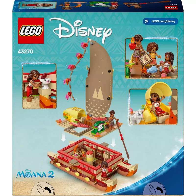 LEGO 43270 klotside ja osade komplekt — 529 elementi, 3 minifiguuri, 260×120×220 mm, 0,198 kg, hõbedane