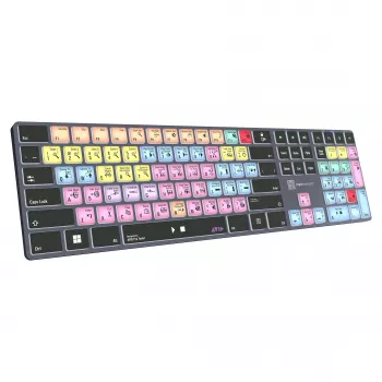 Mehaanilise stiiliga täissuuruses klaviatuur LogicKeyboard LKB-PT-TPC, USB + Bluetooth, QWERTZ saksa keel, Must