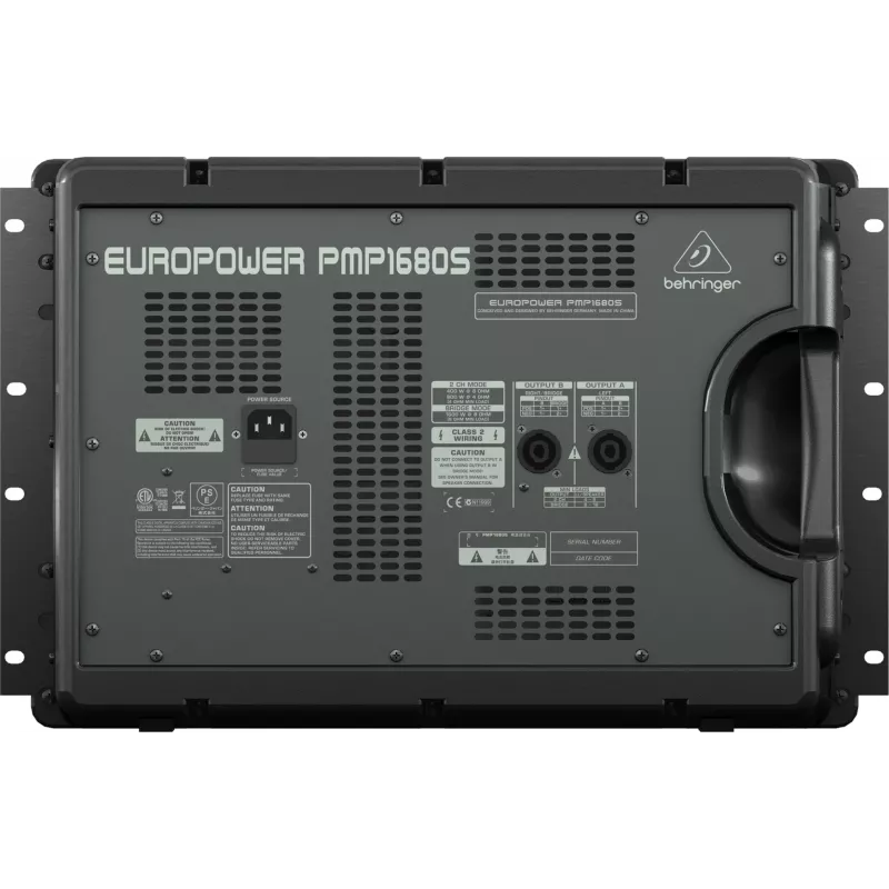Behringer PMP1680S helimikser 10 kanalit 10 - 200000 Hz Must