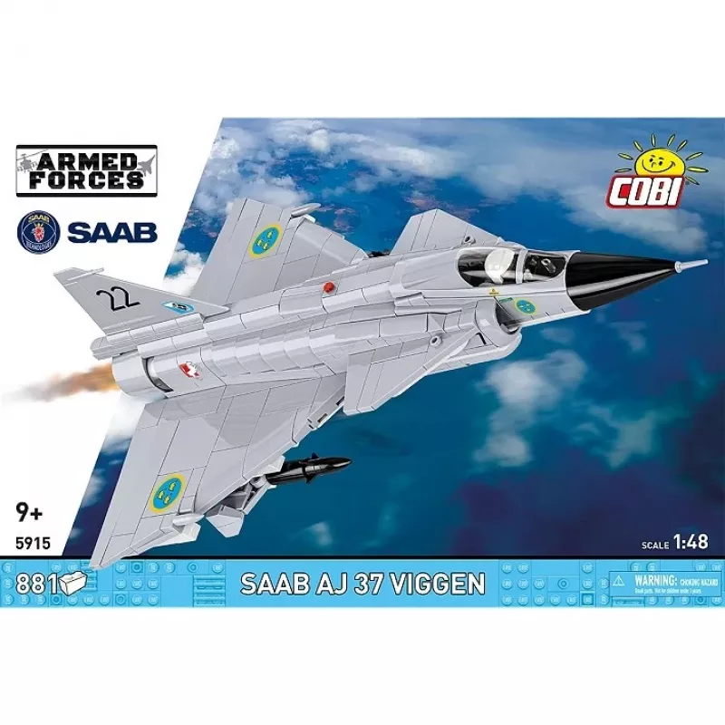 Cobi Blocks Saab AJ 37 Viggen 881 elemendist ehituskomplekt