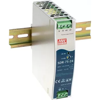 Toiteplokk MEAN WELL SDR-75-24 77W Metallik