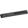 Pikendusjuhe Bachmann CONNECTUS 6×CEE7/3 pistikupesaga, 1×GVS, 1×lüliti, 2,0 m kaabel, CEE7/7 pistik, must