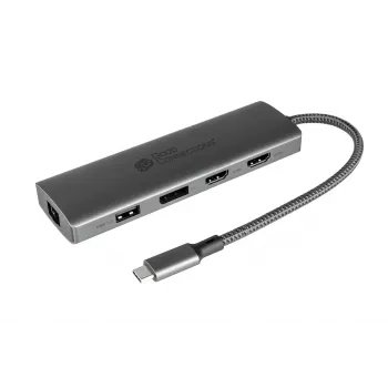 Alcasa HUB-C001A liidese jaotur USB Type-C 5000 Mbit/s antratsiit