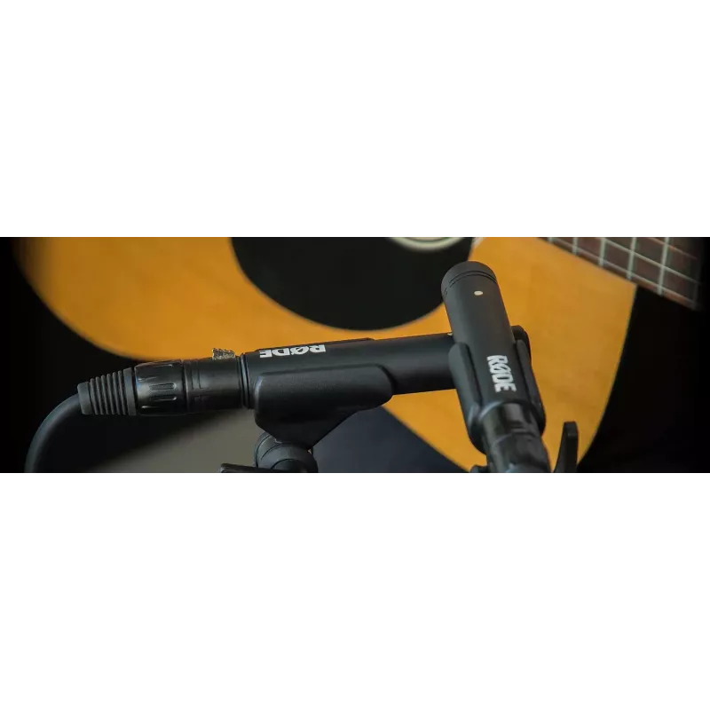 Stuudiokondensaatormikrofon RØDE M5 — juhtmega, 20–20000 Hz, 200 Ω, -34 dB, 20×100 mm, must