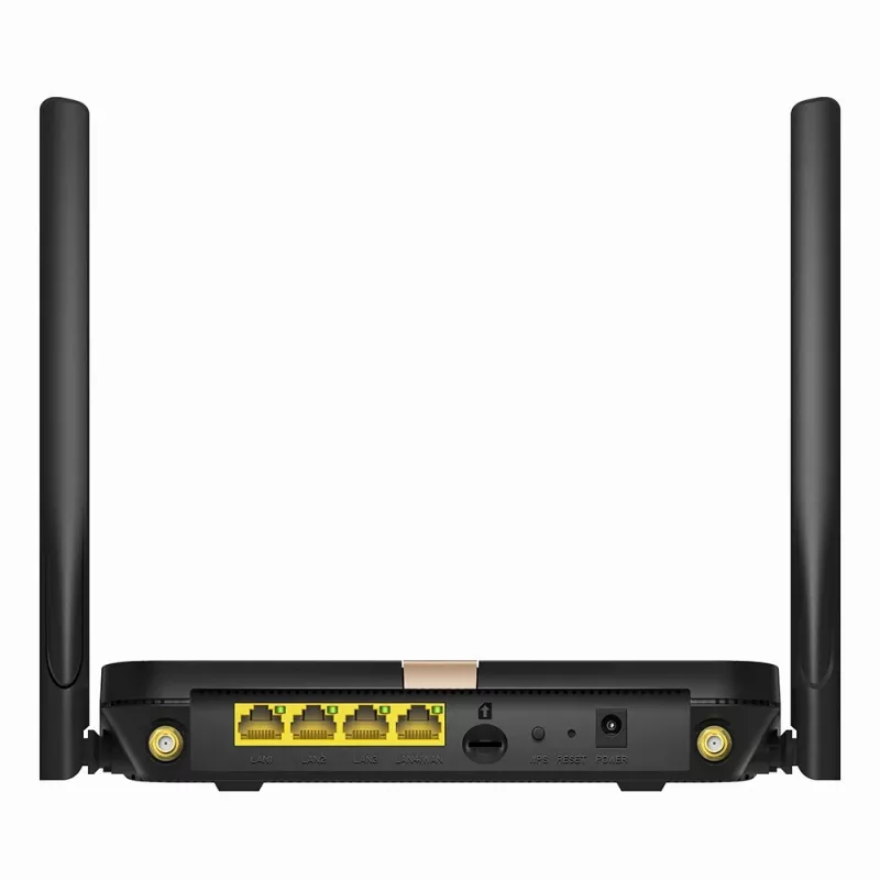 Cudy LT500D traadita ruuter Fast Ethernet Kaheribaline (2,4 GHz / 5 GHz) 4G Must