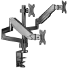Monitor desk mount ONKRON G280-B for 33–81.3 cm (13 inch–32 inch) screens, clamp/grommet, up to 24 kg, VESA 75x75–100x100