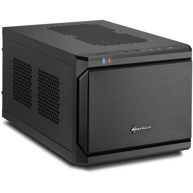 Sharkoon QB One Must - Midi/Minitower ITX, Mini-ITX 3,5 - PC-/Server toiteplokk jahuti - USB, USB 2.0, USB 3.0