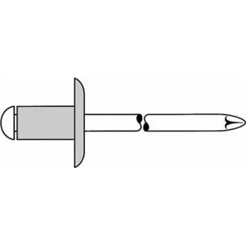 Pimeneet GESIPA 5,0x10,0 mm K14 alumiinium/roostevaba teras, 250 tk