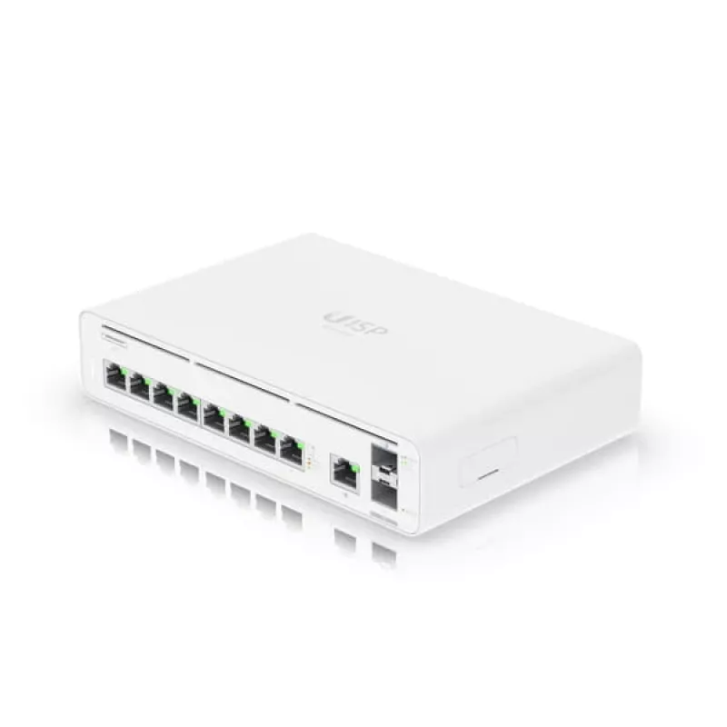 UBIQUITI UISP-Console-EU kontroller-lüliti-lüüs 2x 10G SFP+ 9x GbE RJ45