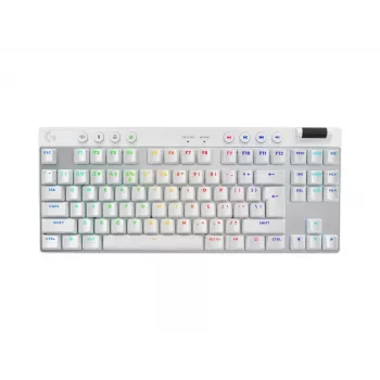 Logitech G PRO X TKL klaviatuur mängudele RF juhtmevaba + Bluetooth QWERTY US International Valge