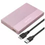Korpus 2,5-tollisele SSD/HDD kettale, SATA, USB 3.0, 2 TB