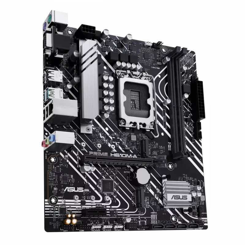 ASUS PRIME H610M-A R2.0 | Protsessorite perekond Intel | Protsessori pesa LGA1700 | Toetatud kõvaketta liidesed M.2, SATA | SATA-pistikute arv 4
