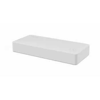 Haldamata kommutaator GEMBIRD NSW-G8-01 — 8× Gigabit Ethernet (10/100/1000), valge, DC 5V
