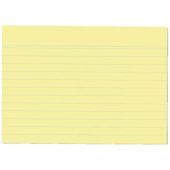 Kaardiindeks Herlitz 1150614 kollane 100 lehte 1 tk