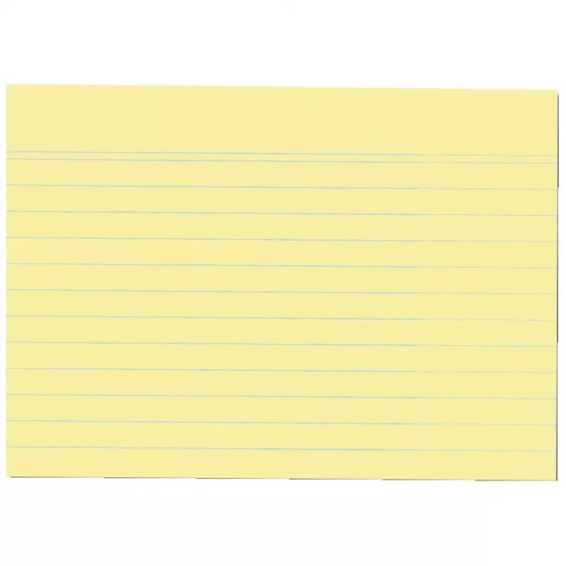 Kaardiindeks Herlitz 1150614 kollane 100 lehte 1 tk