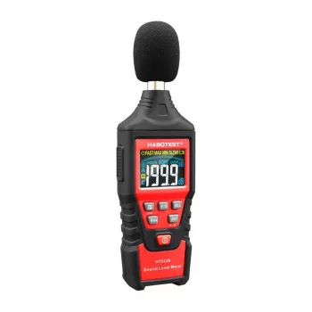 Digitaalne detsibellimeeter Habotest HT622B — müramõõtur A/C kaalumise ja USB-liidesega