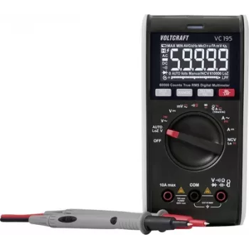 Voltcraft VC195 käsimultimeeter digitaalne CAT III 600 V ekraan näiduga 60000 (VC-17059815)