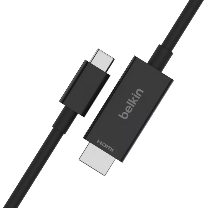 USB USB-C HDMI-kaabel Belkin AVC012bt2MBK 2m Must
