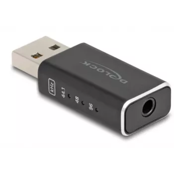 DeLOCK kaabli soovahetaja USB 2.0 Type-A 3,5 mm 4 kontakti must 68001